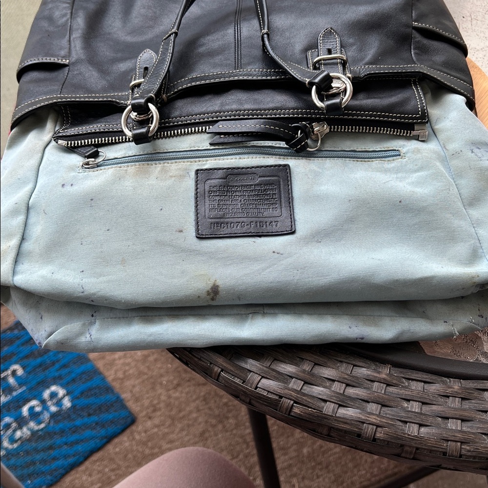 ❌ ❌ SOLD ❌❌Coach Black Leather Shoulder Bag F15147 - Picture 10 of 12